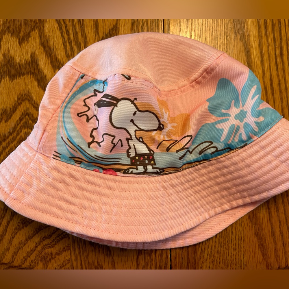 Peanuts Snoopy girls sun hat one size EUC